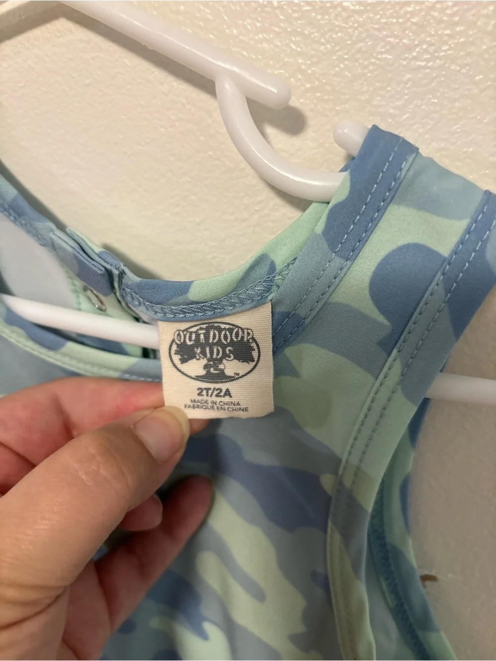 Outdoor Kids ' Blue Camo shorts Romper - Kids Bottoms 2T